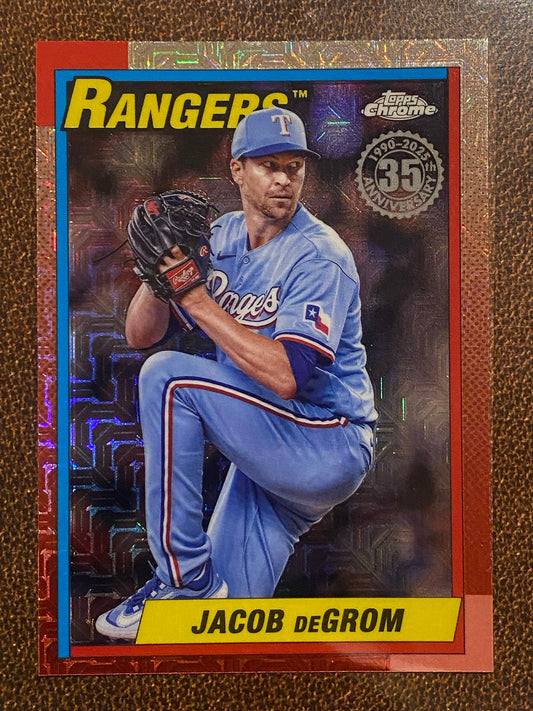 Jacob deGrom - 2025 Topps Series 2 - 1990 Mojo Refractor - Rangers