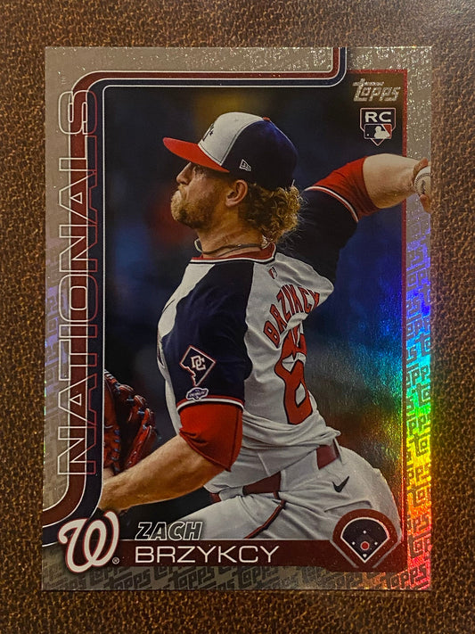 Zach Brzykcy - 2025 Topps Series 2 - Fanatics Exclusive Topps Foil Border - Nationals