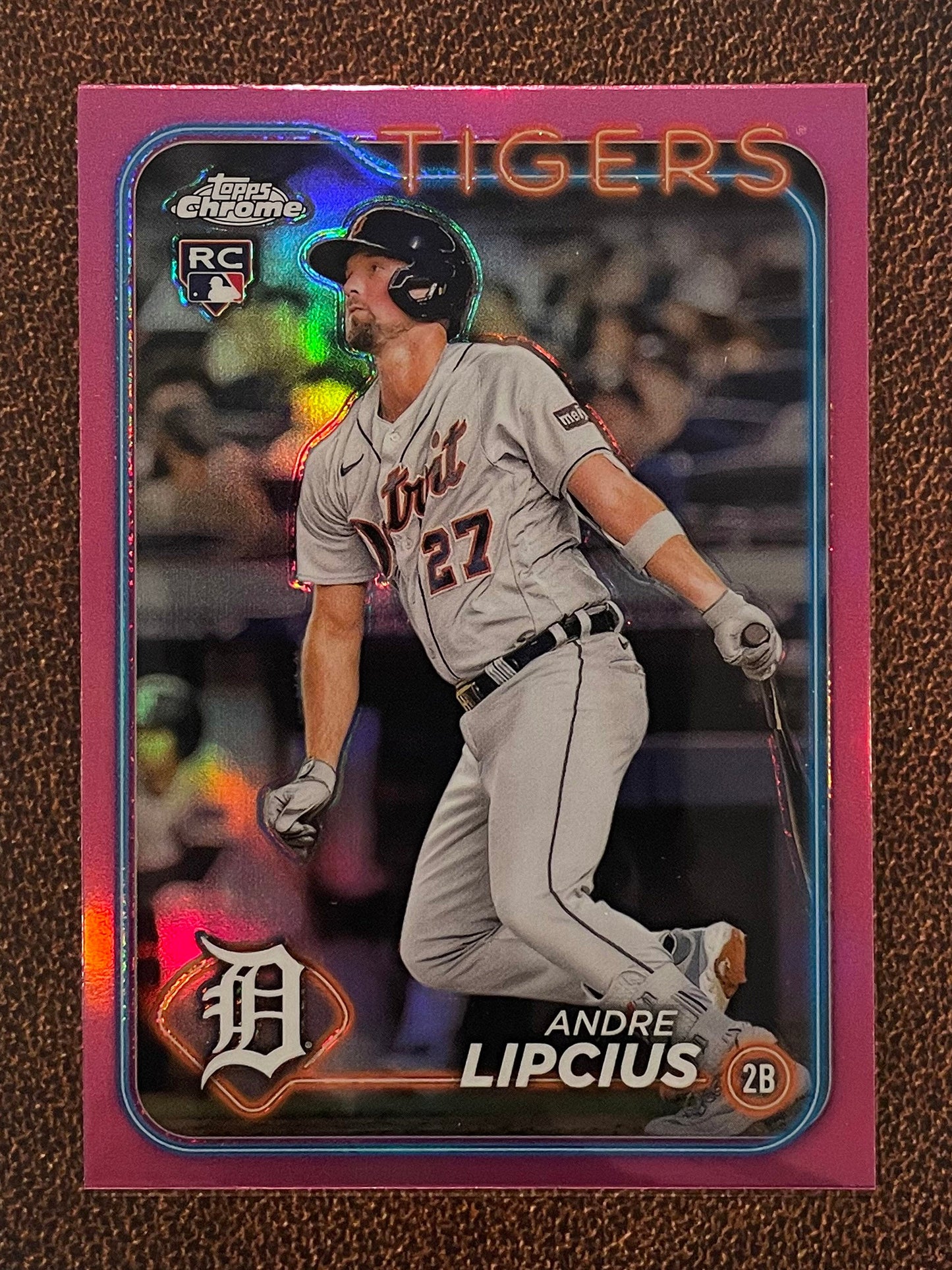 Andre Lipcius - 2024 Topps Chrome - Pink Refractor - Tigers