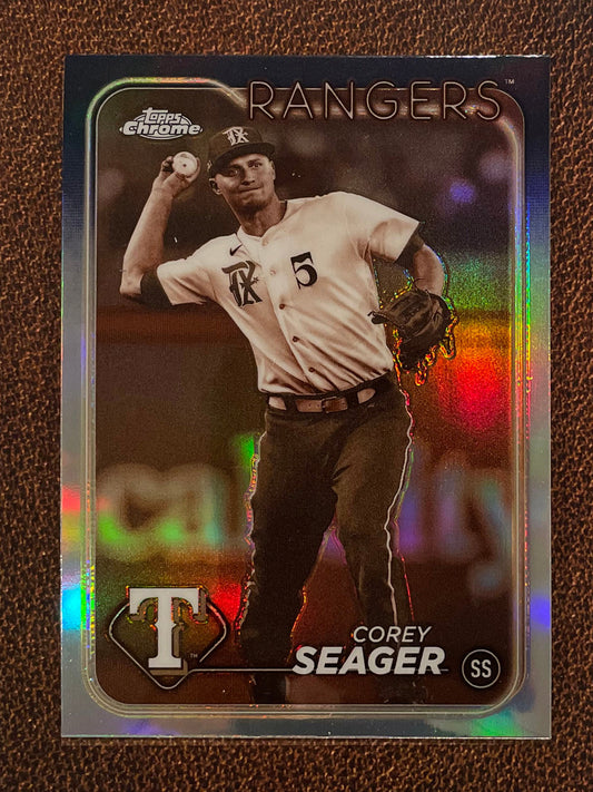 Corey Seager - 2024 Topps Chrome - Sepia Refractor - Rangers