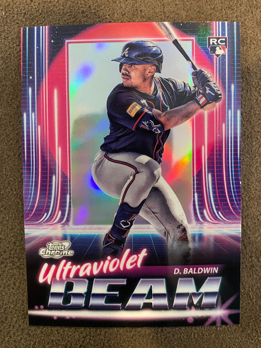 Drake Baldwin - 2025 Topps Chrome Cosmic - Ultraviolet Beam Insert - Braves