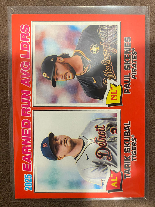Tarik Skubal/Paul Skenes - 2026 Topps Heritage - Red Border - Tigers