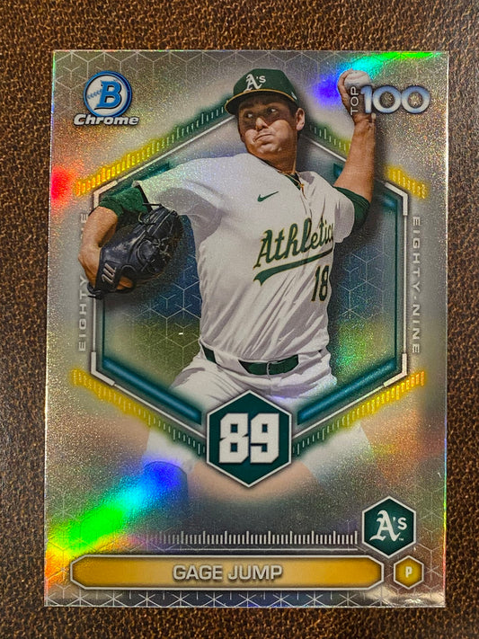 Gage Jump - 2026 Bowman - Scouts Top 100 Insert - Athletics