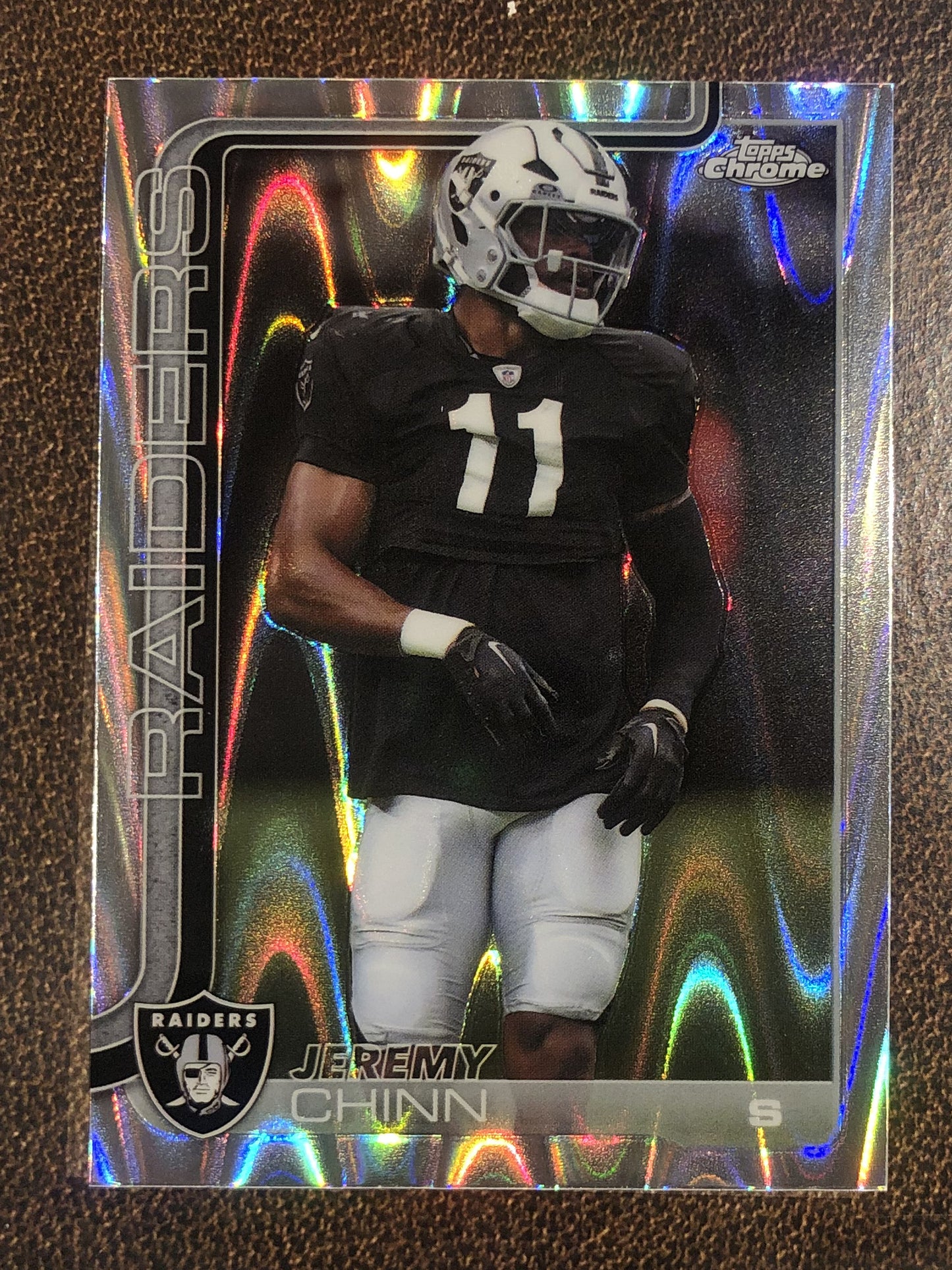 Jeremy Chinn - 2025 Topps Chrome - Raywave Refractor - Raiders