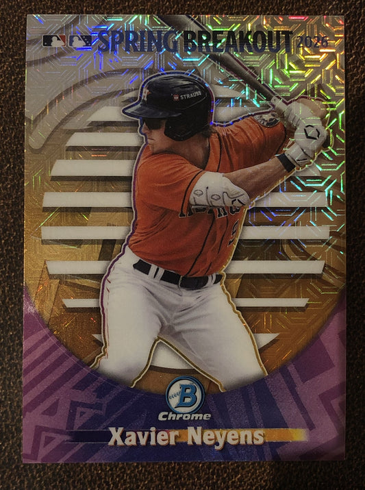 Xavier Neyens - 2026 Bowman Chrome - Spring Breakout MOJO - Astros