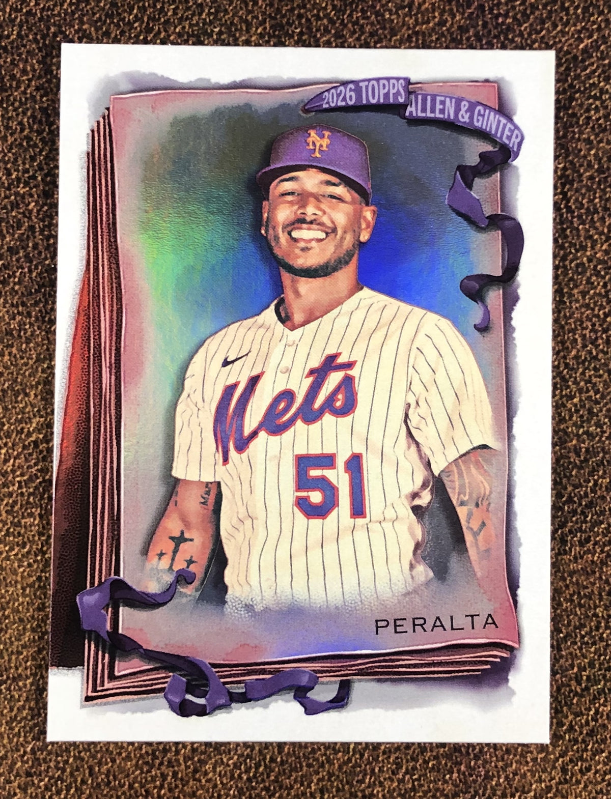 Freddy Peralta - 2026 Topps Allen & Ginter - Silver Portrait Foil - Mets