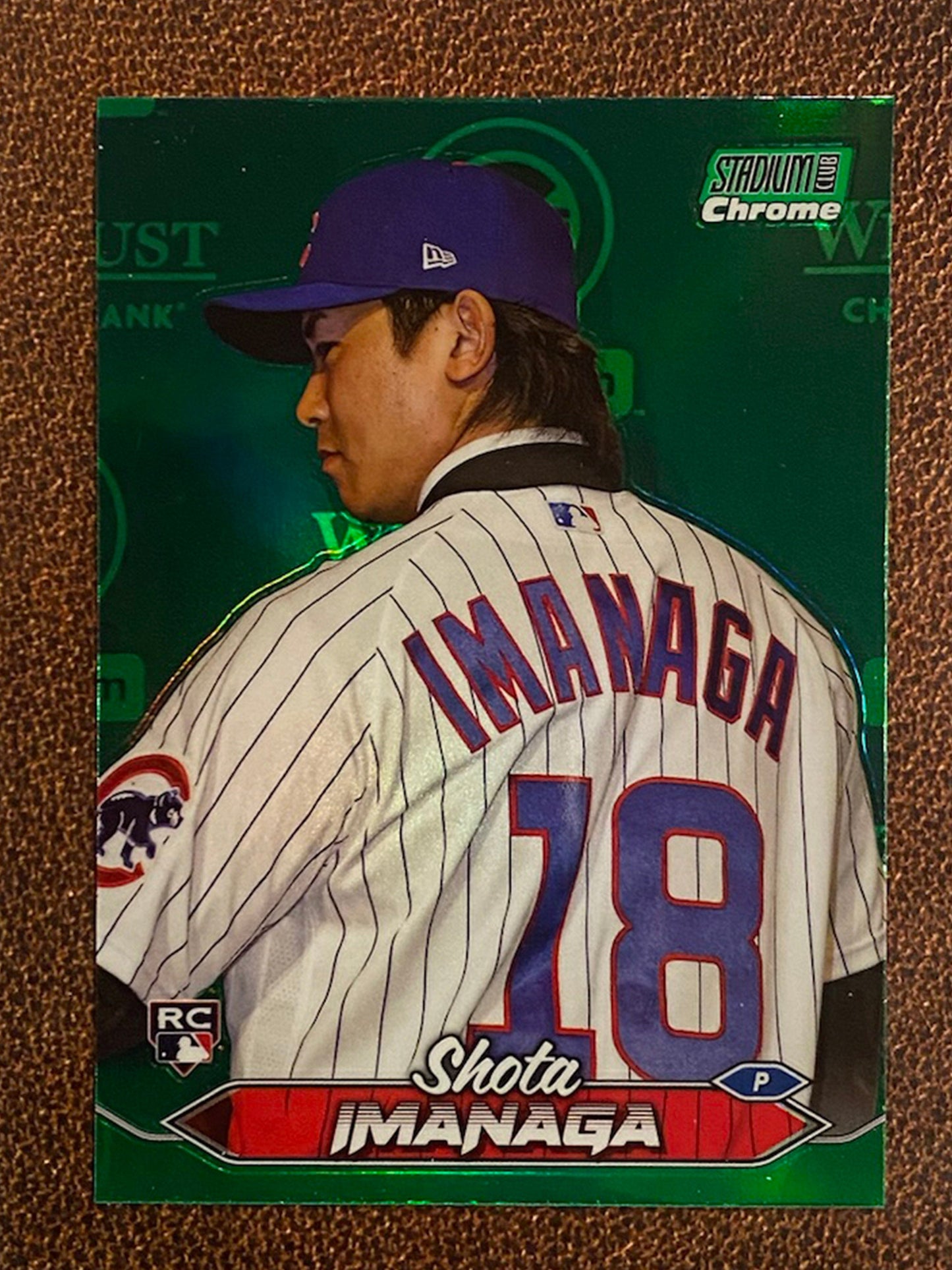 Shota Imanaga - 2024 Topps Stadium Club - Green Chrome Refractor - Cubs