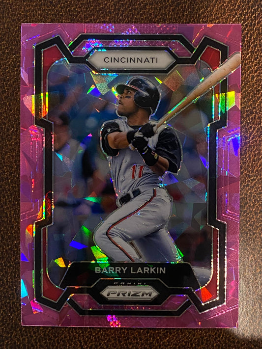 Barry Larkin - 2024 Panini Prizm - Pink Ice - Reds