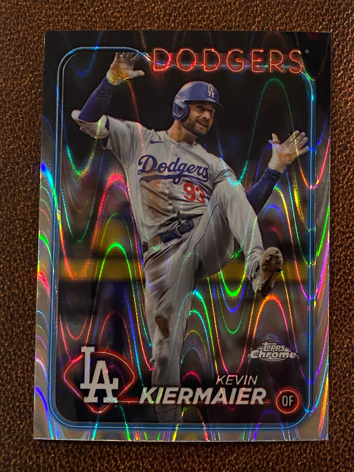 Kevin Kiermaier - 2024 Topps Chrome Update - Raywave Refractor - Dodgers