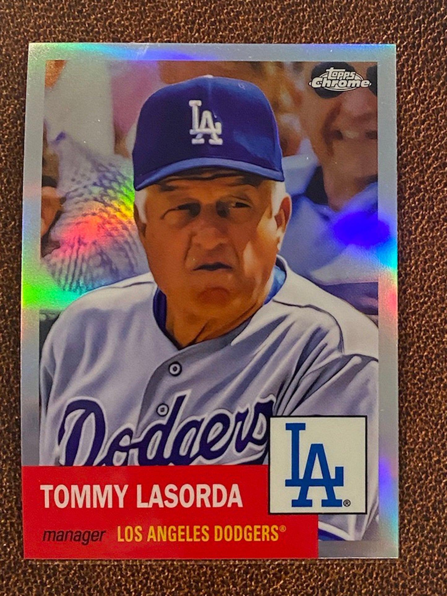 Tommy Lasorda - 2022 Topps Chrome Platinum Anniversary - Refractor - Dodgers