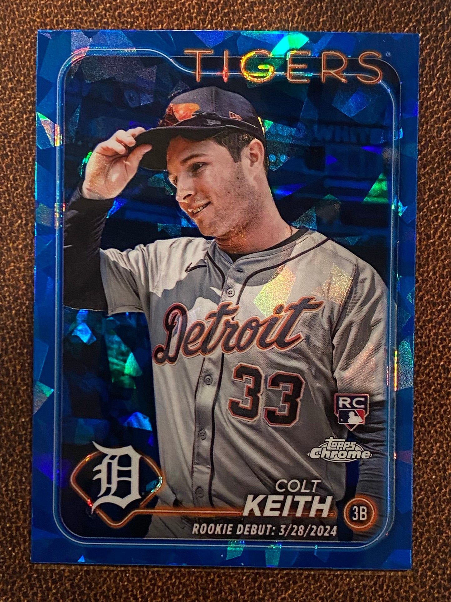 Colt Keith - 2024 Topps Chrome Update - Sapphire (Rookie Debut) - Tigers