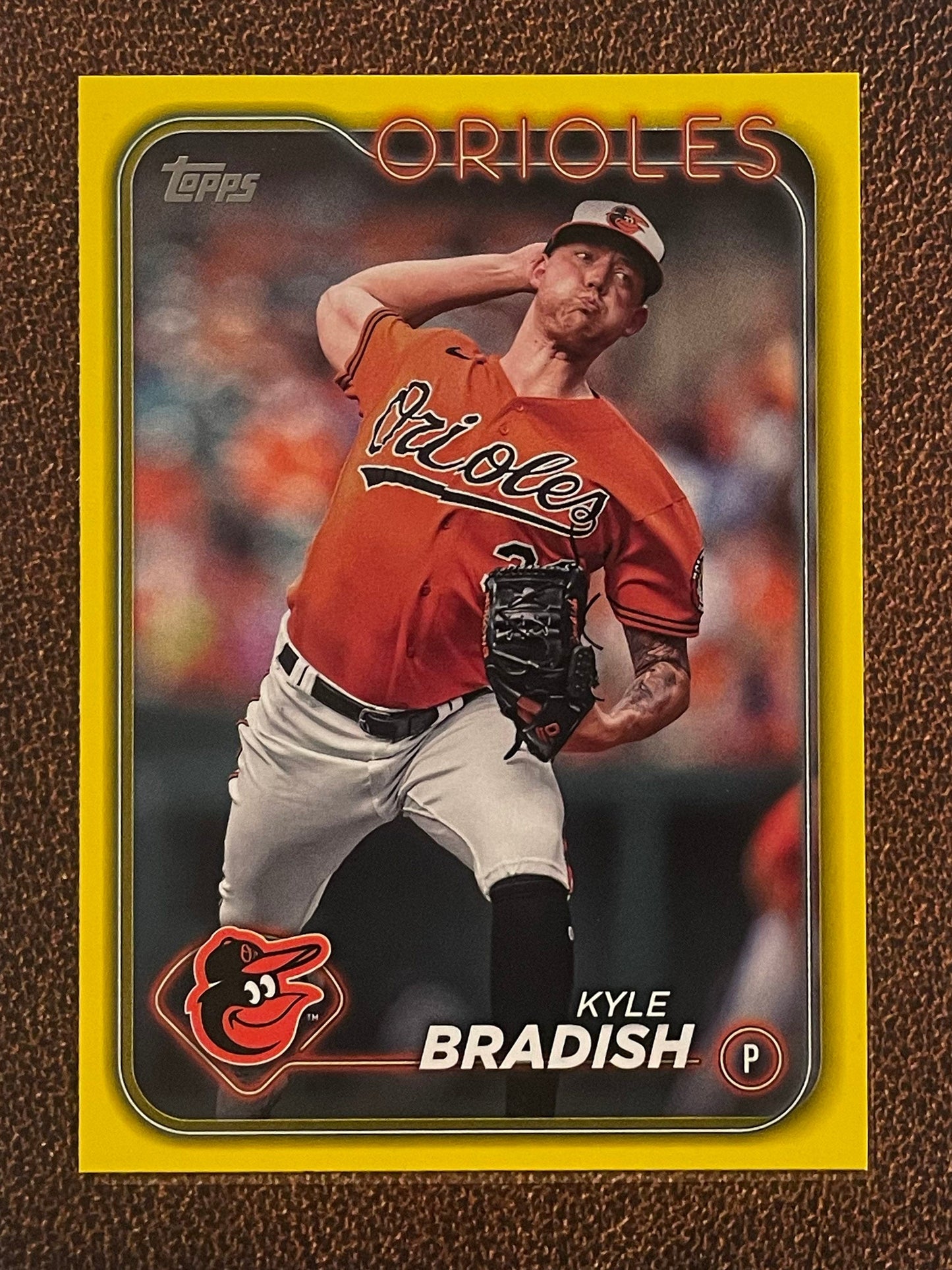 Kyle Bradish - 2024 Topps Series 1 - Yellow Parallel - Orioles