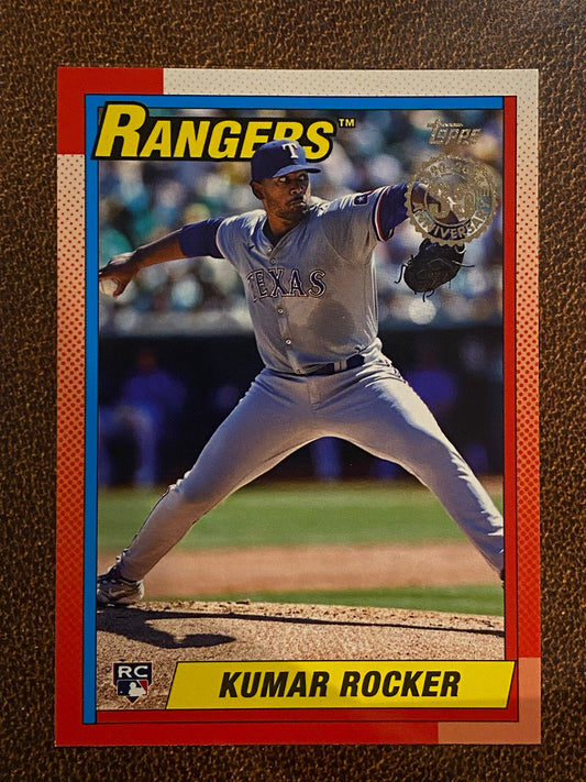 Kumar Rocker - 2025 Topps Series 2 - 1990 Insert - Rangers