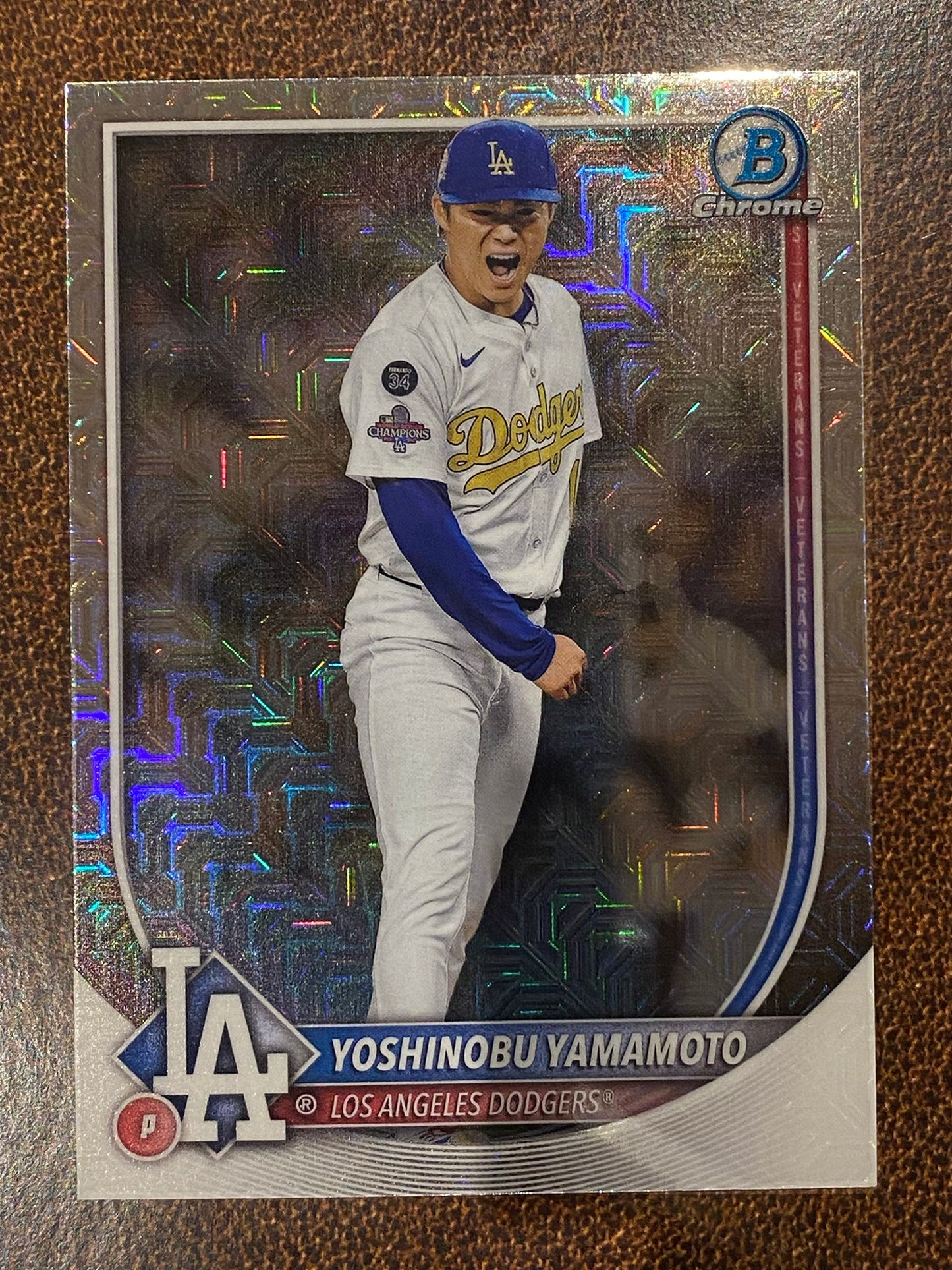 Yoshinobu Yamamoto - 2025 Bowman Chrome - Mojo - Dodgers