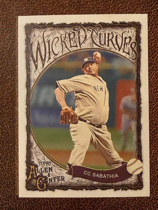 CC Sabathia - 2025 Allen & Ginter - Wicked Curves - Yankees