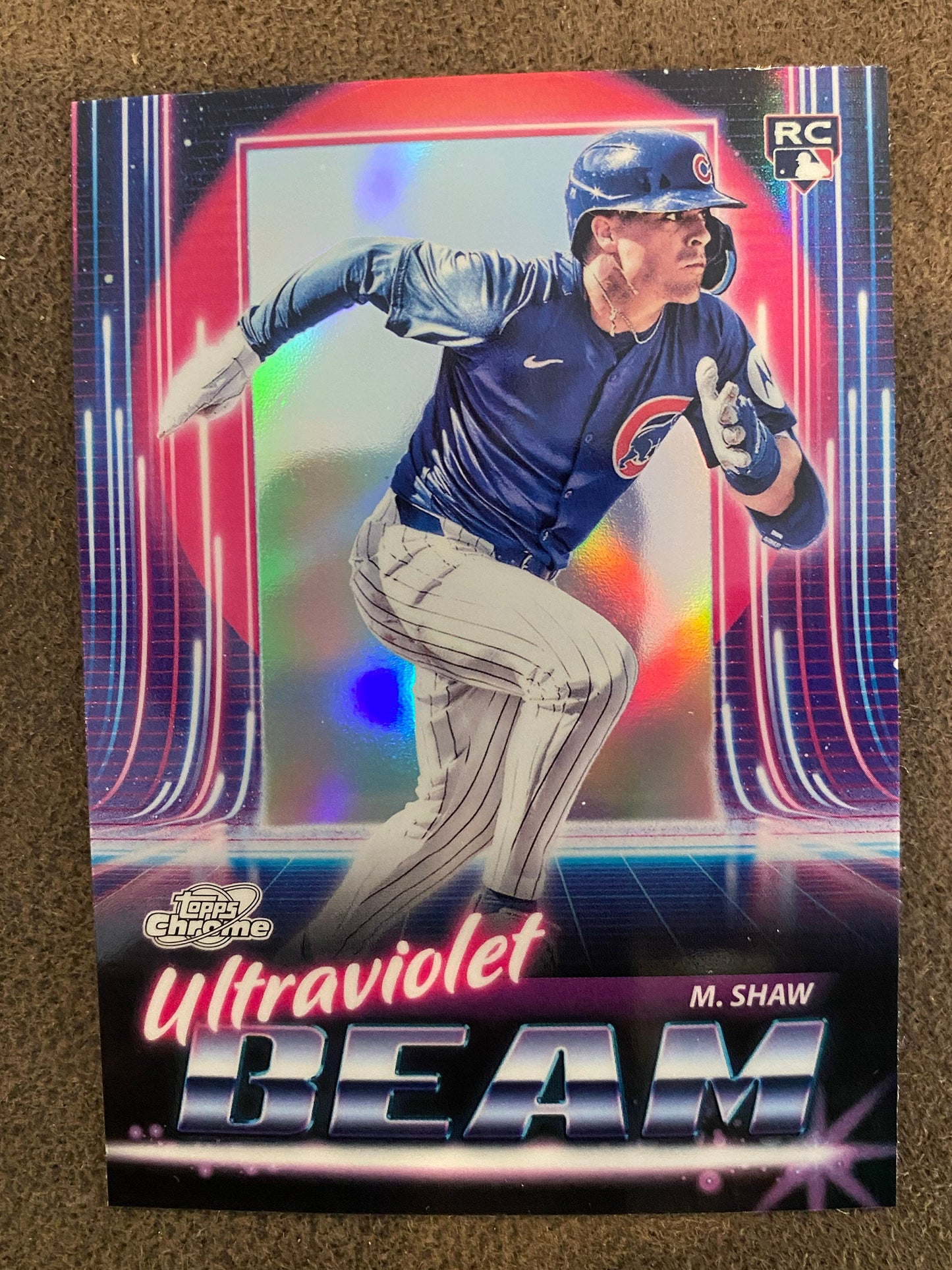 Matt Shaw - 2025 Topps Chrome Cosmic - Ultraviolet Beam Insert - Cubs