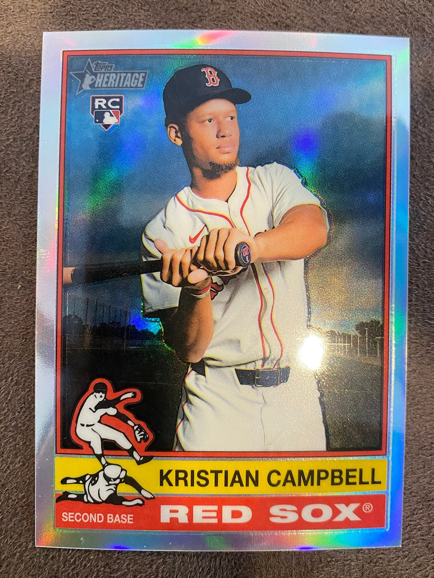 Kristian Campbell - 2025 Topps Heritage High Number - Chrome Refractor - Red Sox