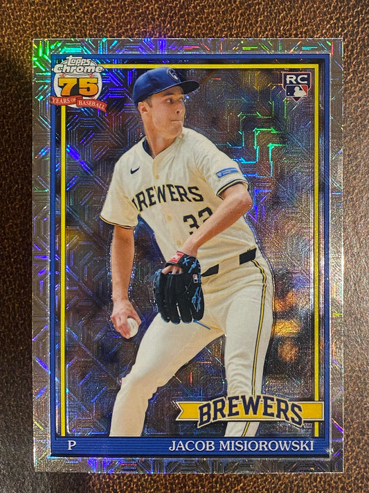 Jacob Misiorowski - 2026 Topps Series 1 - Mojo Refractor - Brewers