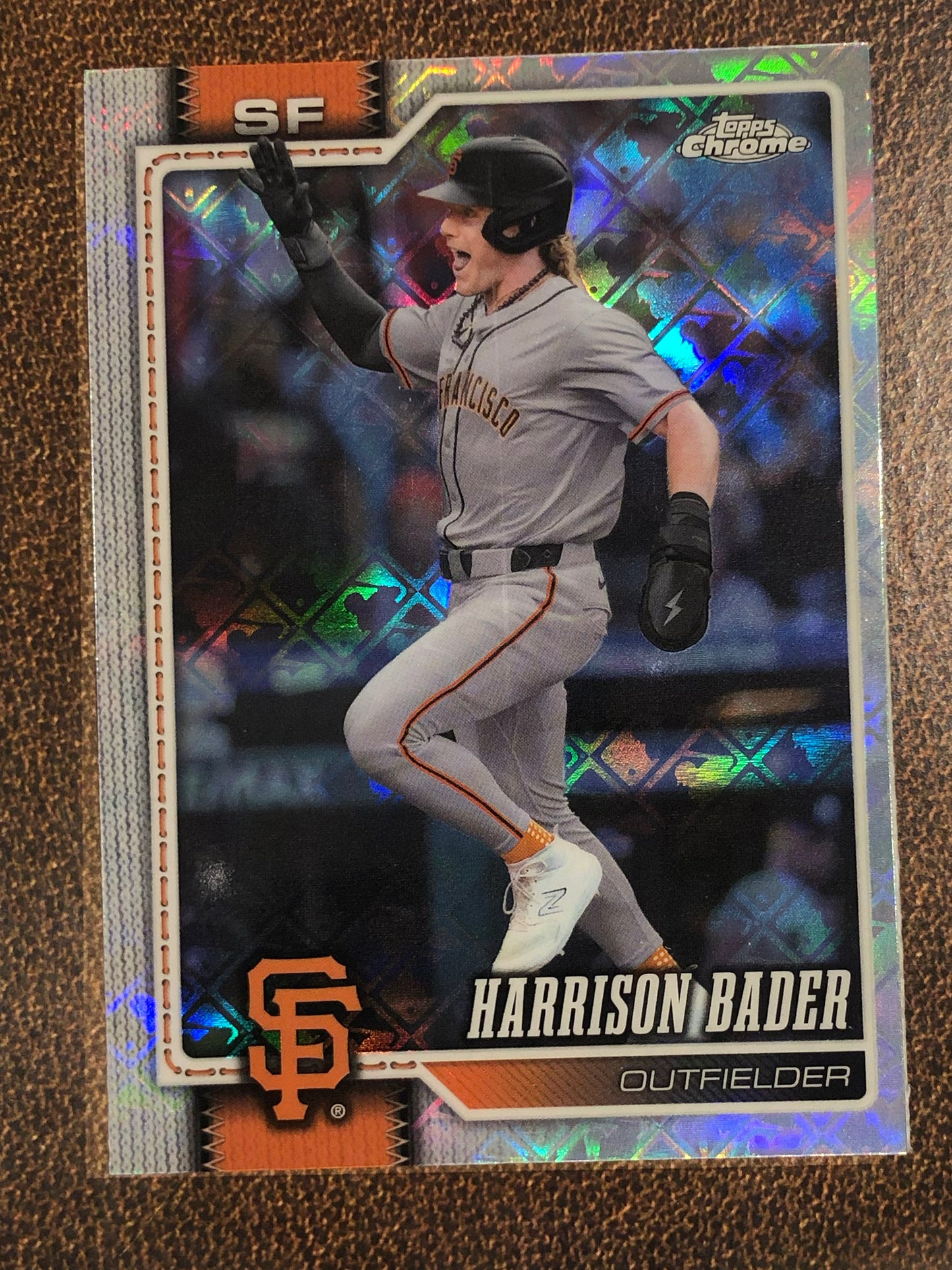 Harrison Bader - 2026 Topps Chrome Logofractor - Base Logofractor - Giants