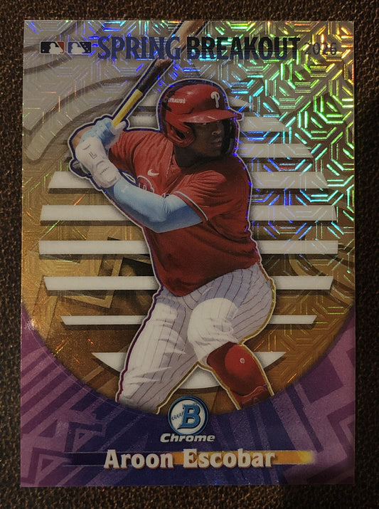 Aroon Escobar - 2026 Bowman Chrome - Spring Breakout MOJO - Phillies