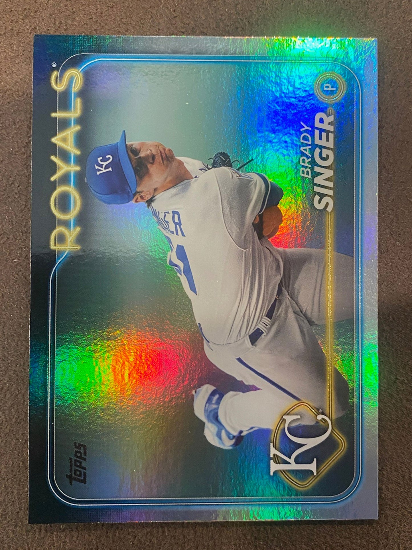 Brady Singer - 2024 Topps Series 1 - Rainbow Foil - Royals