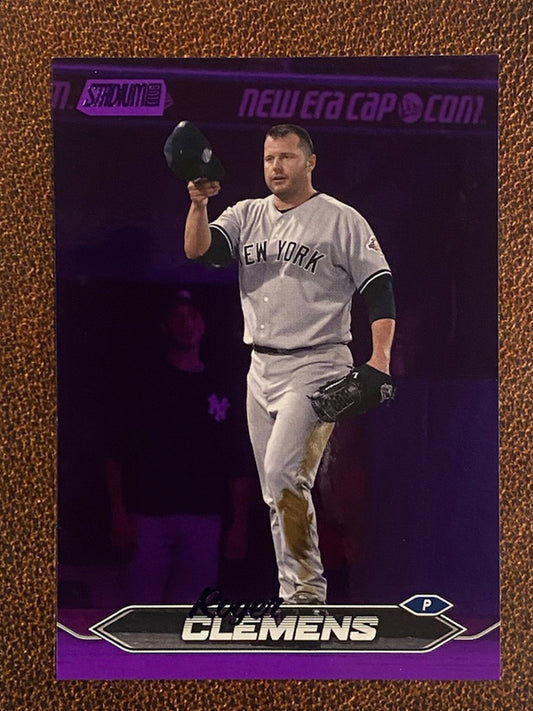 Roger Clemens - 2024 Topps Stadium Club - Purple Foil /75 - Yankees