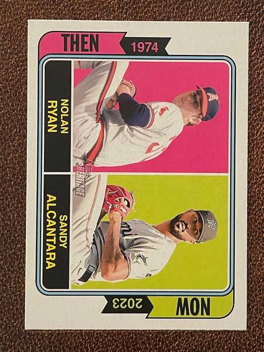 Ryan/Alcantara - 2023 Topps Heritage - Then and Now Insert