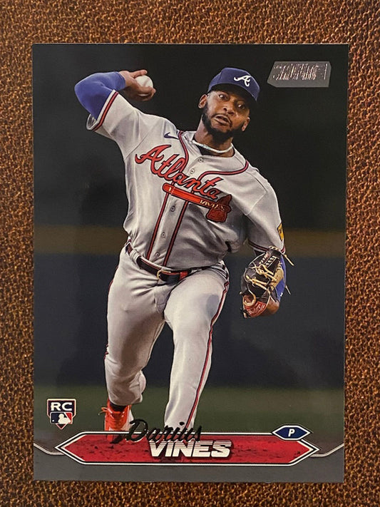 Darius Vines - 2024 Topps Stadium Club - Black Foil - Braves
