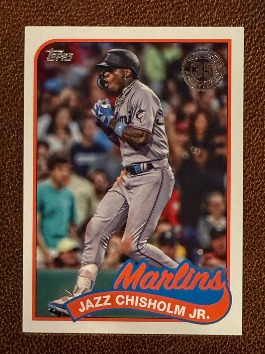 Jazz Chisholm Jr. - 2024 Topps Series 1 - 1989 Insert - Marlins