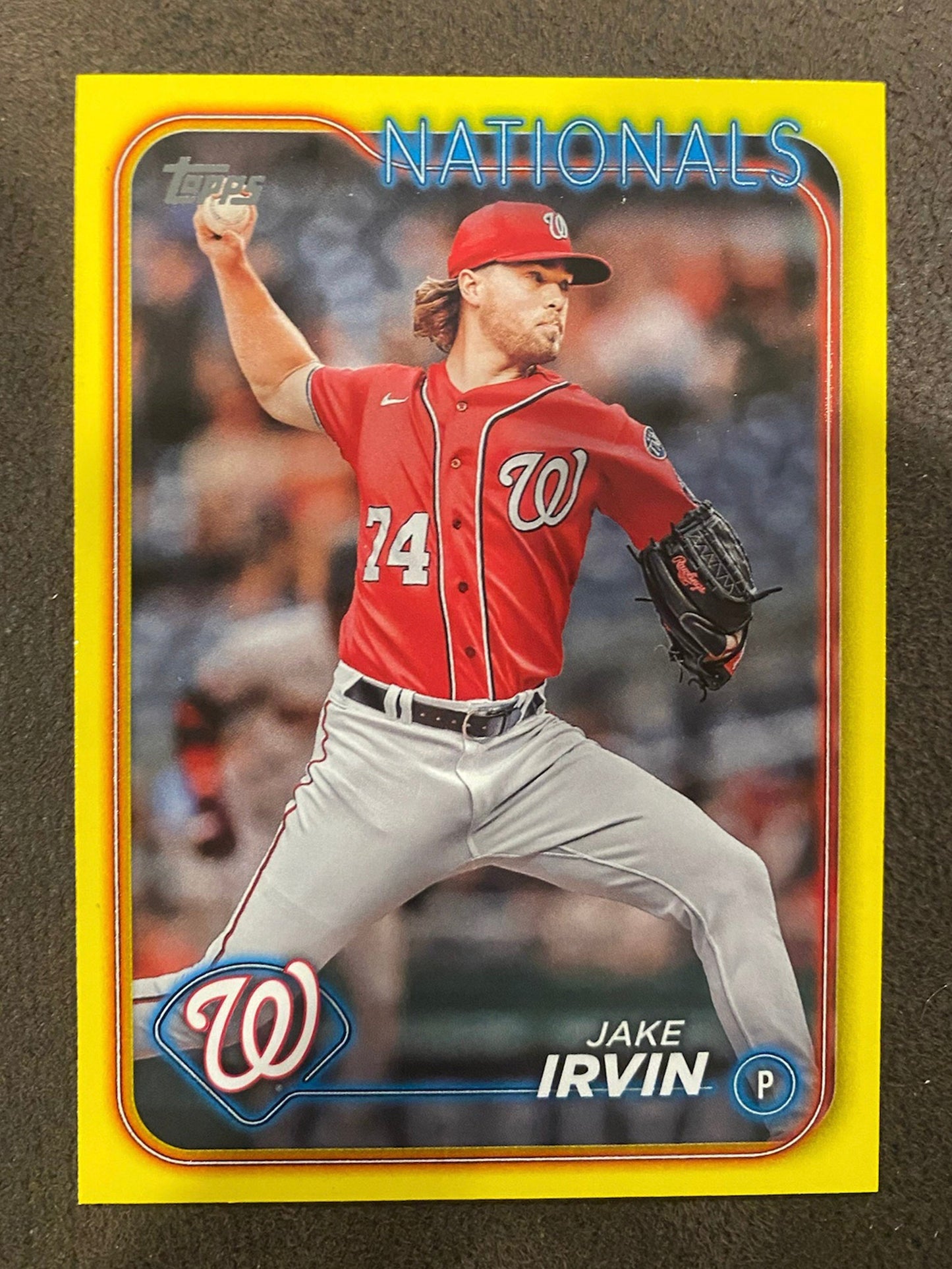 Jake Irvin - 2024 Topps Series 2 - Yellow Parallels - Nationals