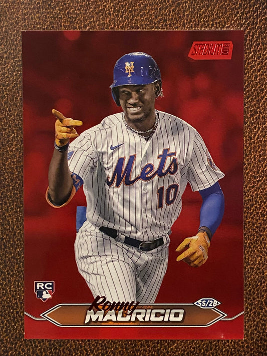 Ronny Mauricio - 2024 Topps Stadium Club - Red Foil - Mets