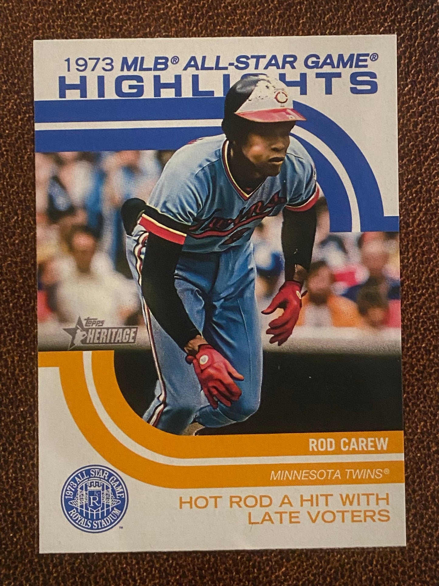 Rod Carew - 2022 Topps Heritage High Number - 1973 MLB All-Star Game Highlights - Twins