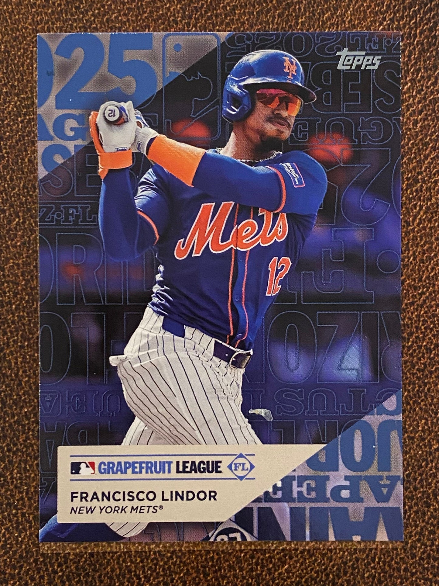 Francisco Lindor - 2025 Topps Series 1 - Training Ground - Mets