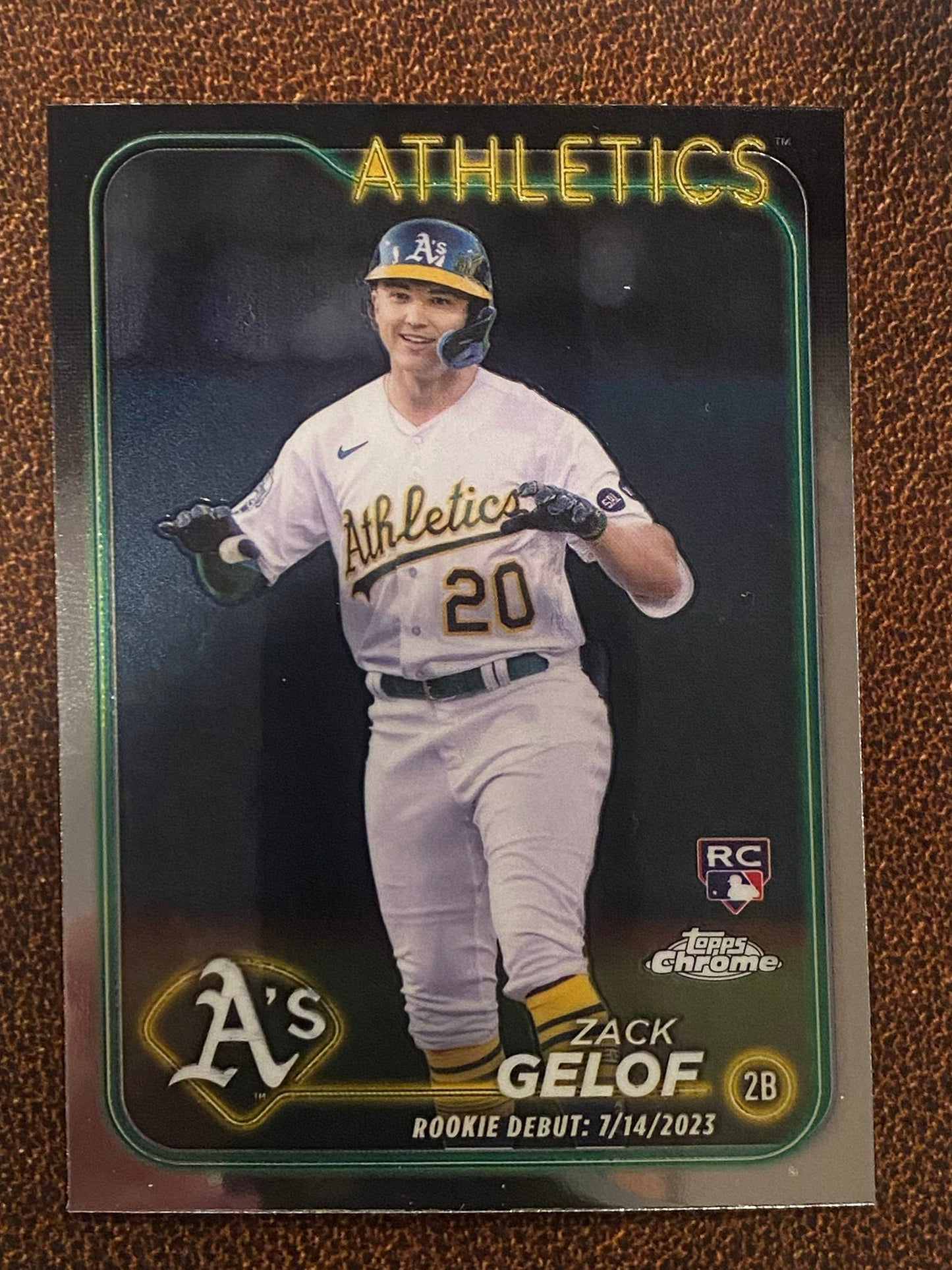 Zack Gelof - 2024 Topps Chrome Update - Base Rookie (Rookie Debut) - Athletics