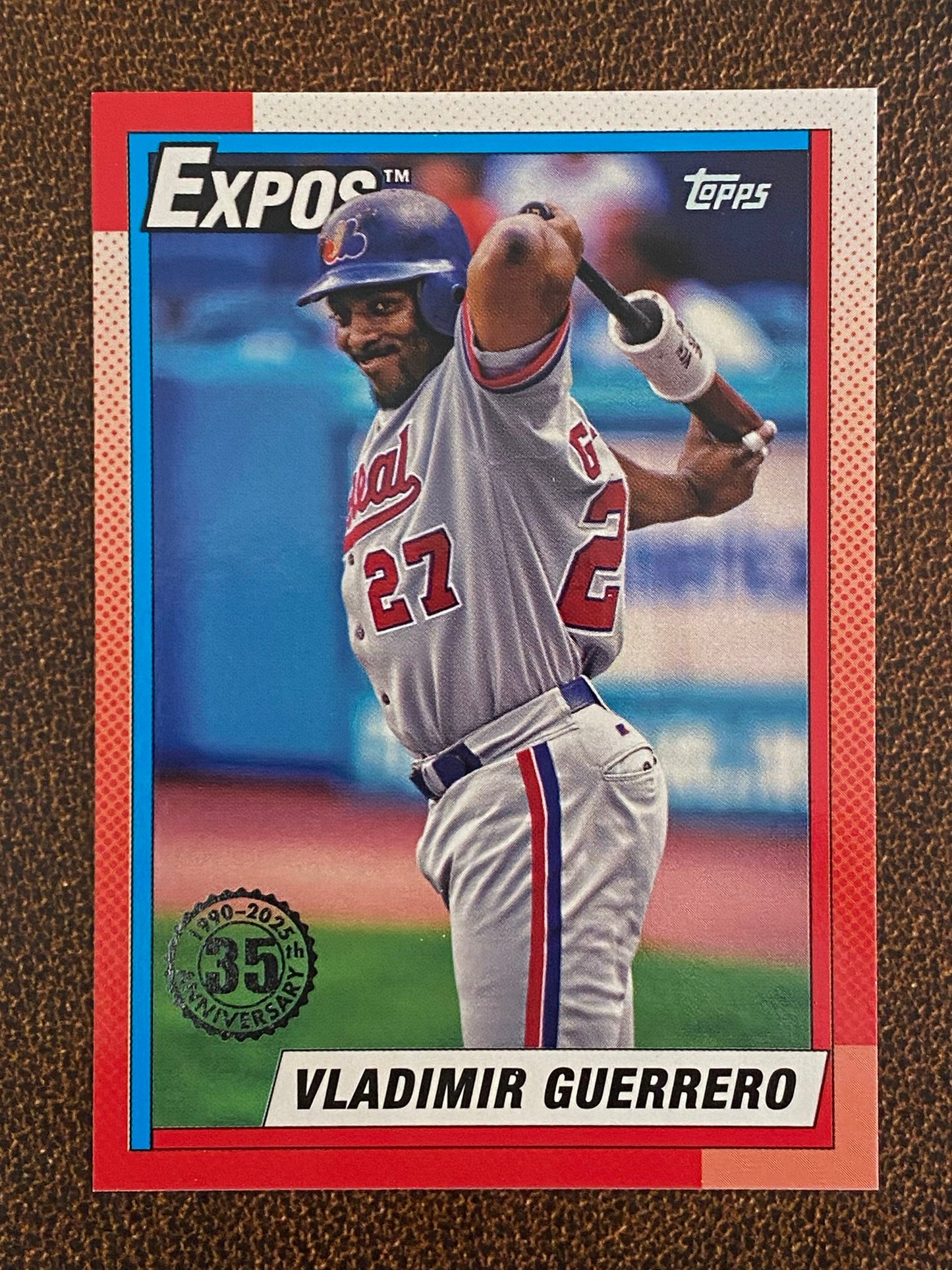 Vladimir Guerrero - 2025 Topps Series 1 - 1990 Insert - Expos