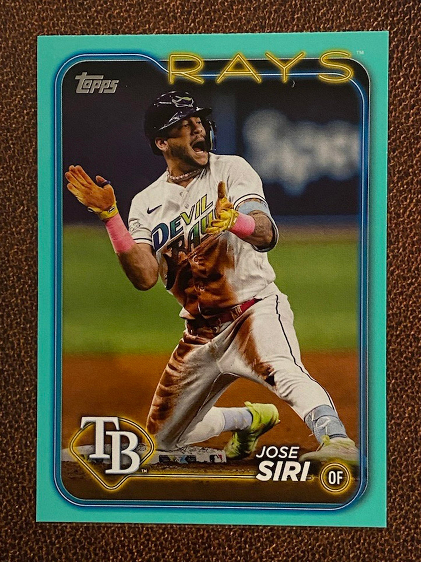 Jose Siri - 2024 Topps Series 2 - Aqua Parallel - Rays