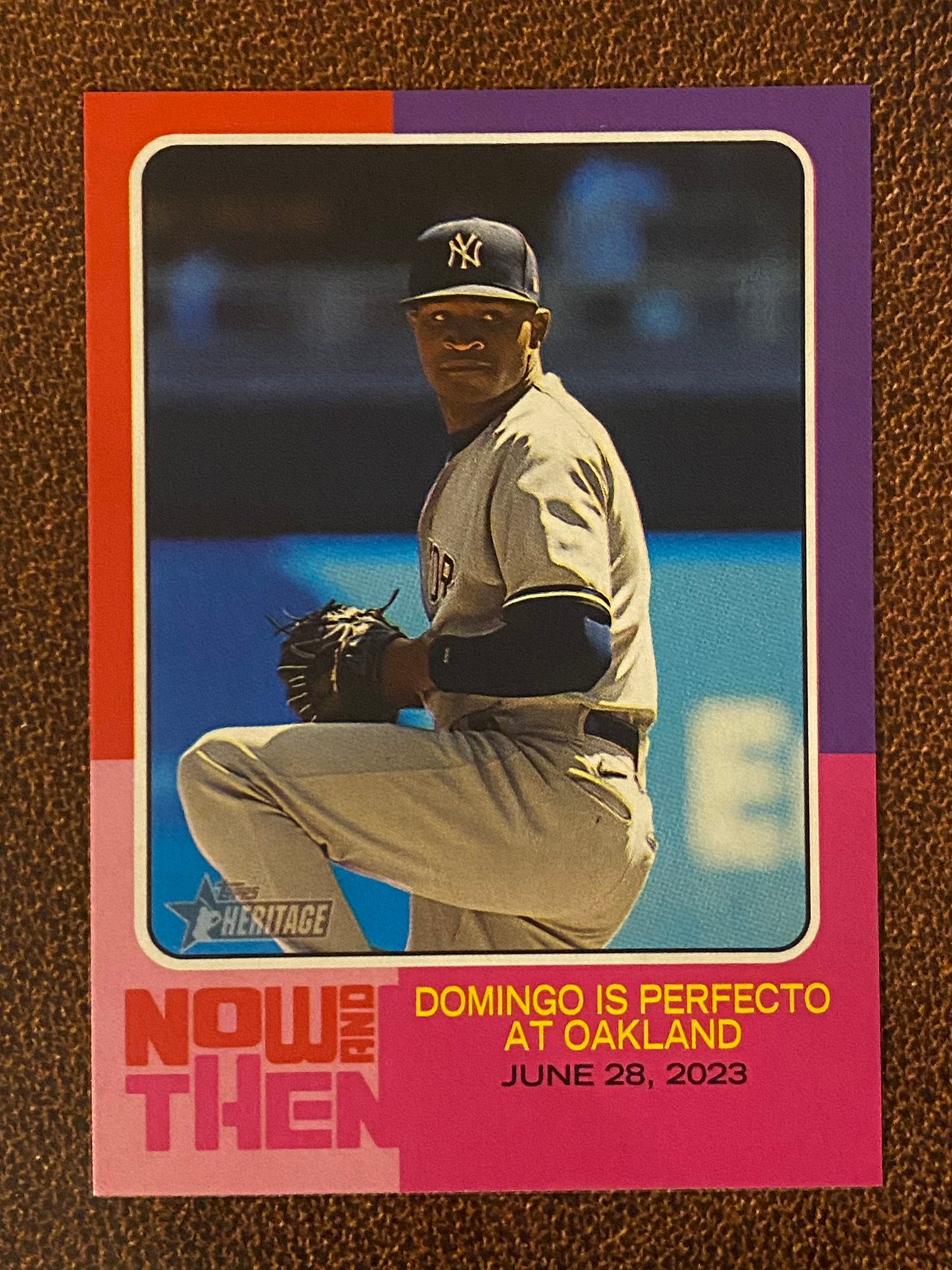Domingo German - 2024 Topps Heritage High Number - Now and Then - Yankees