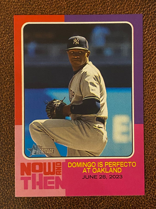 Domingo German - 2024 Topps Heritage High Number - Now and Then - Yankees
