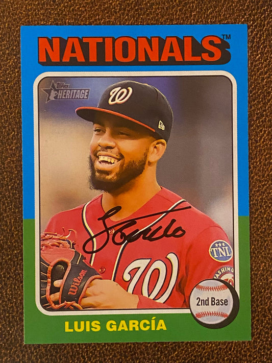 Luis Garcia - 2024 Topps Heritage - Low Number Short Prints - Nationals