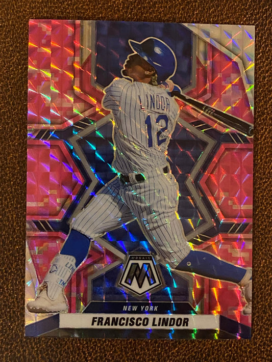 Francisco Lindor - 2022 Mosaic - Pink Camo - Mets