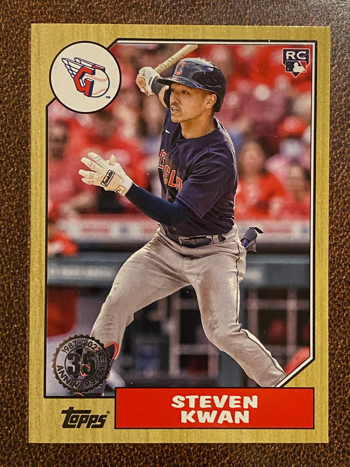 Steven Kwan - 2022 Topps Update - 1987 Insert - Guardians