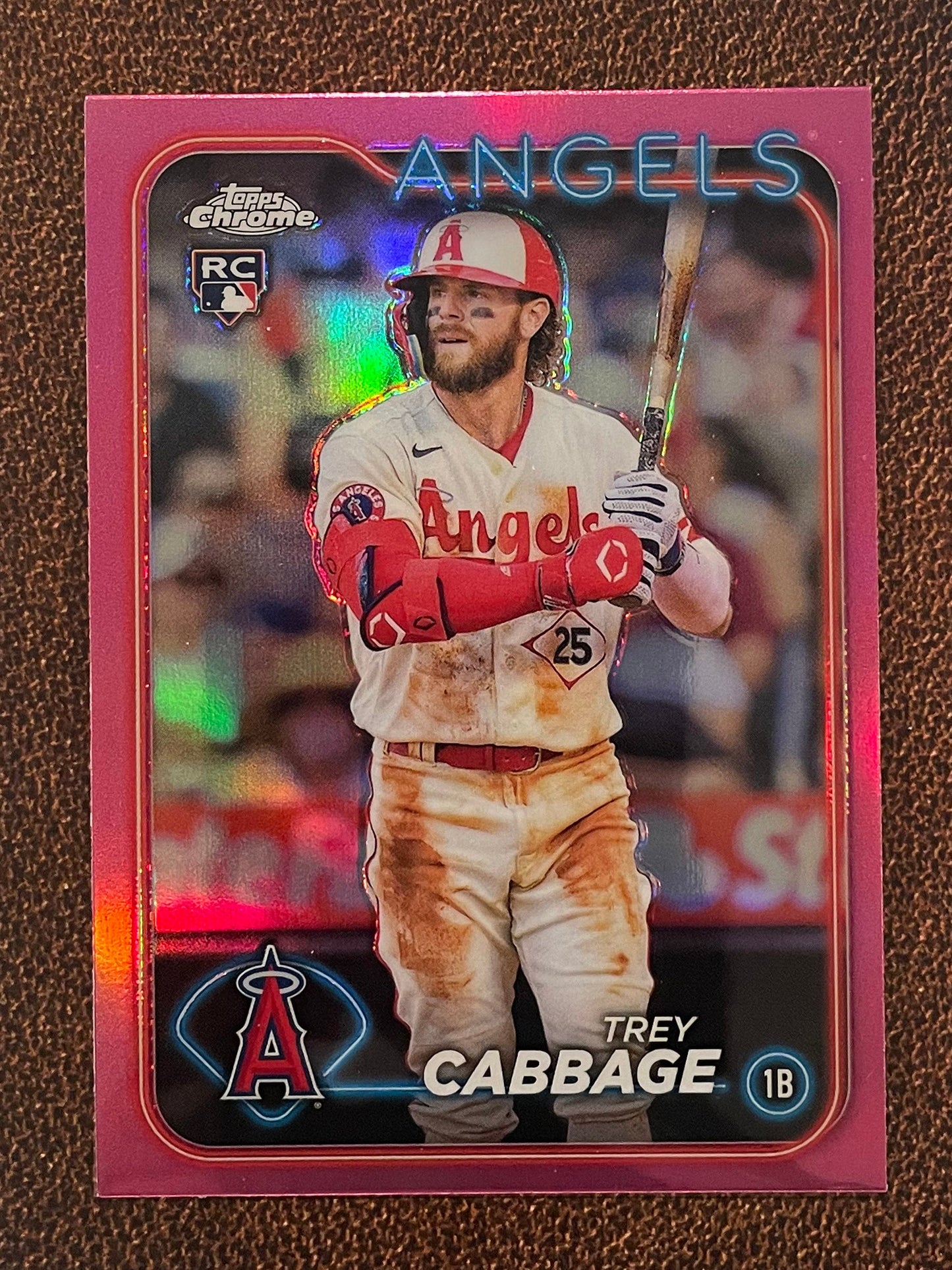 Trey Cabbage - 2024 Topps Chrome - Pink Refractor - Angels