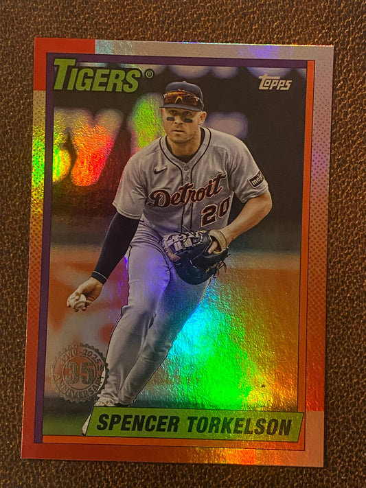 Spencer Torkelson - 2025 Topps Update - 1990 Foil Insert - Tigers