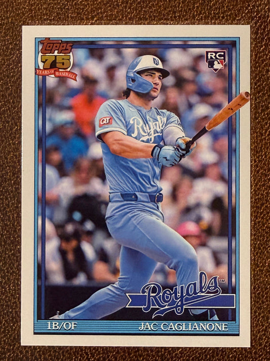 Jac Caglianone - 2026 Topps Series 1 - 1991 Insert - Royals
