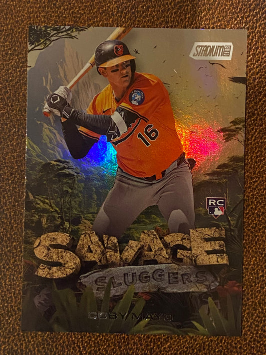 Coby Mayo - 2025 Topps Stadium Club - Savage Sluggers Insert - Orioles
