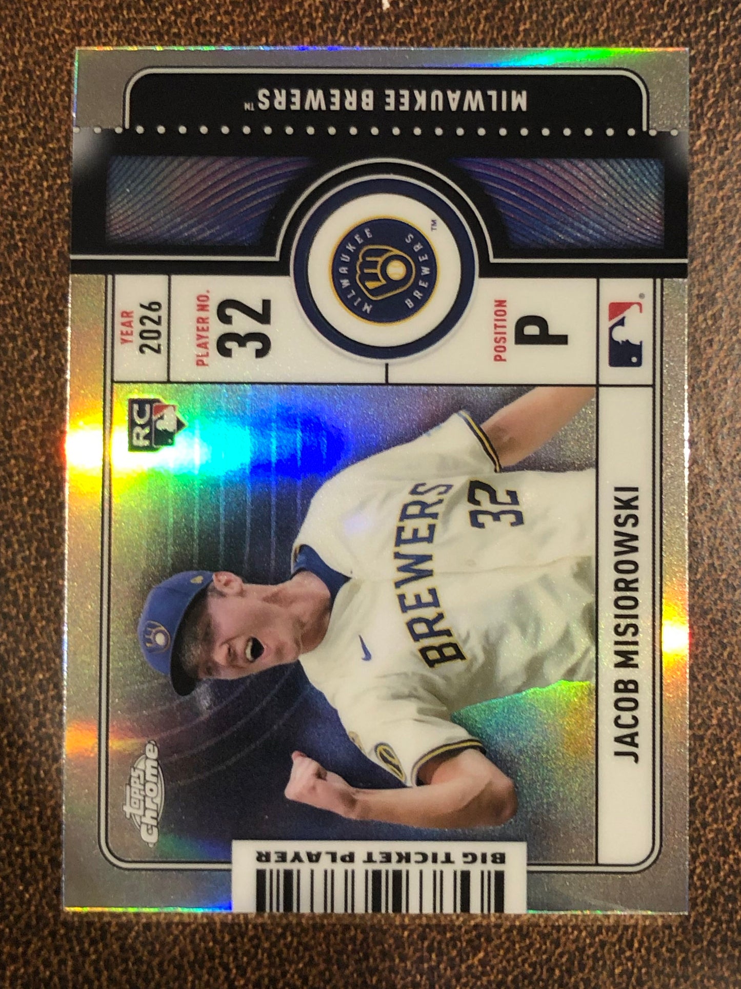 Jacob Misiorowski - 2026 Topps Chrome - Big Ticket Player Insert - Brewers