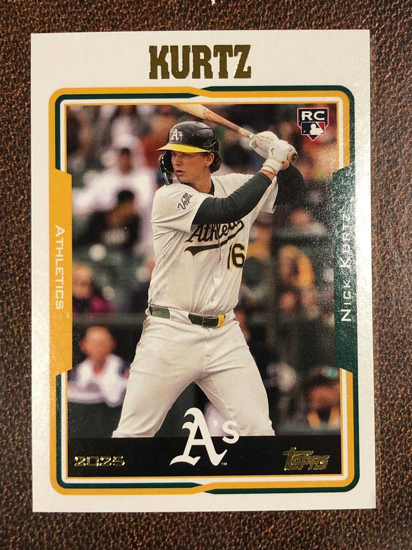 Nick Kurtz - 2025 Topps Archives - Base - Athletics