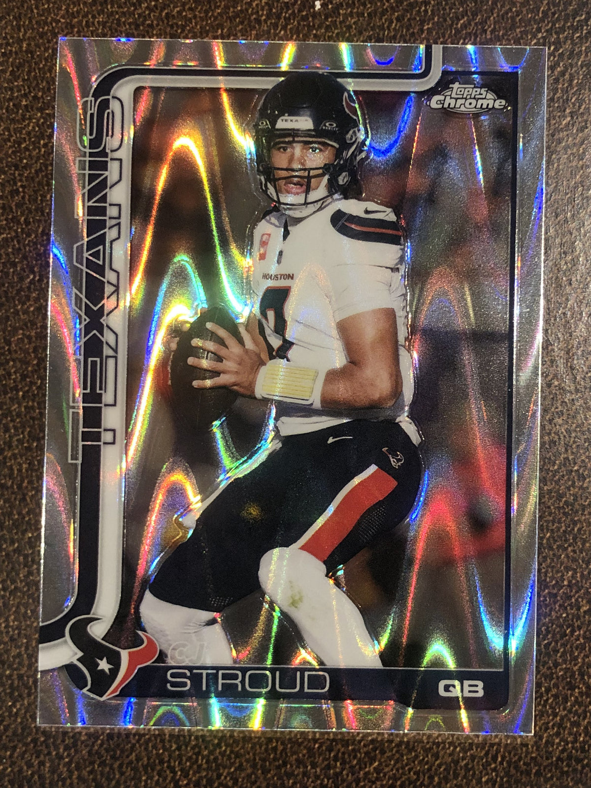 C.J. Stroud - 2025 Topps Chrome - Raywave Refractor - Texans