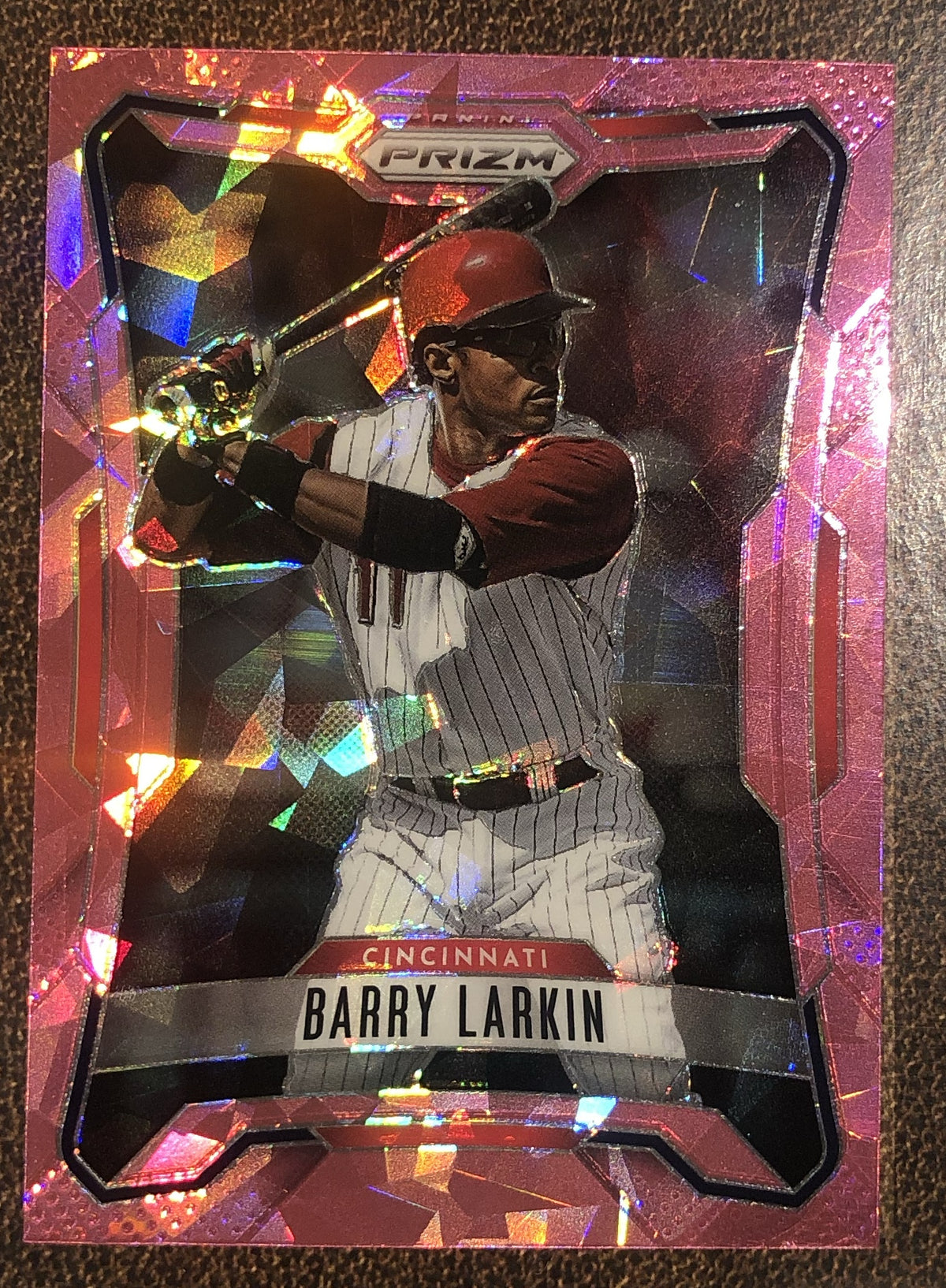 Barry Larkin - 2026 Panini Prizm - Pink Ice - Reds