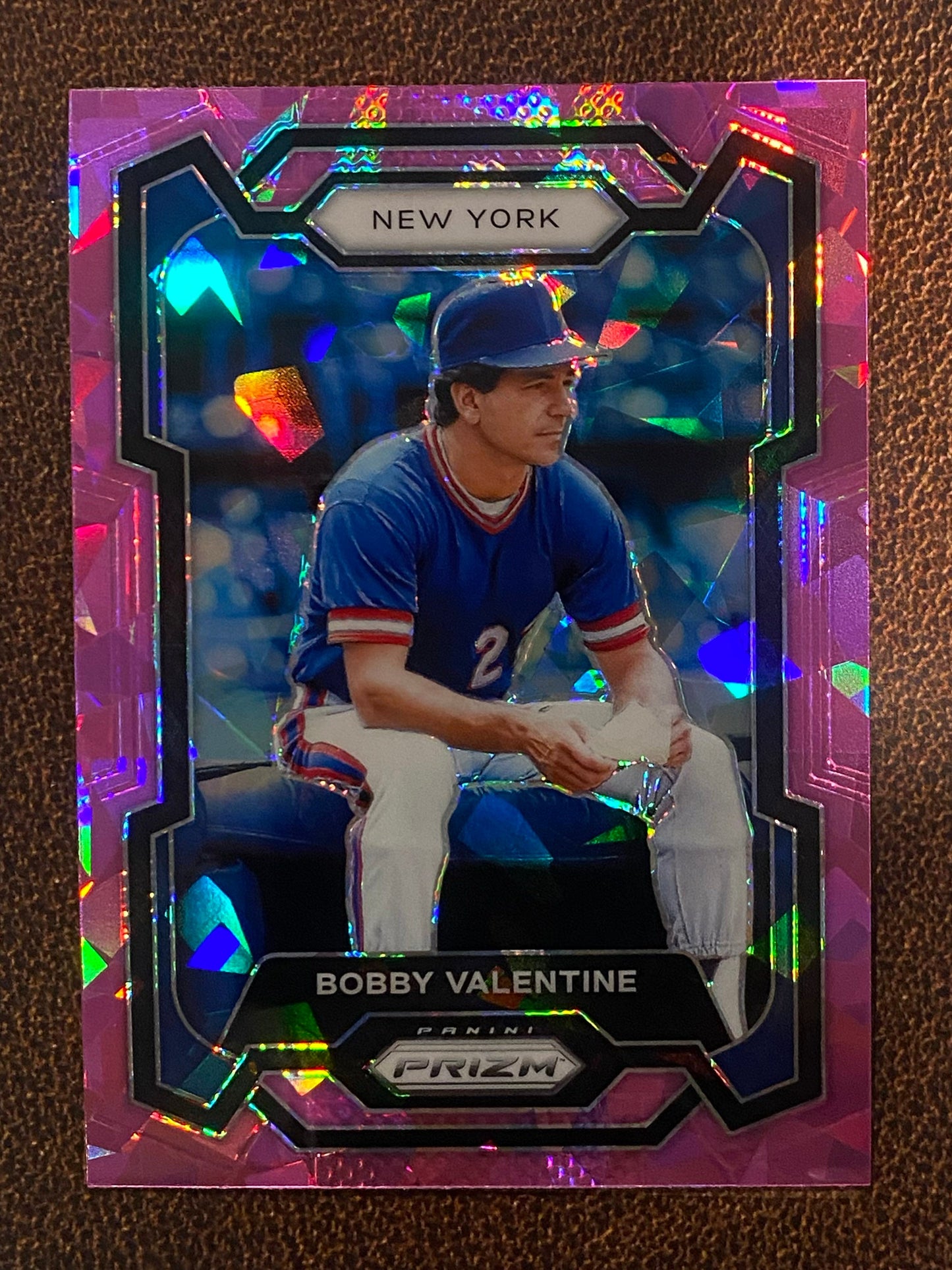 Bobby Valentine - 2024 Panini Prizm - Pink Ice - Mets